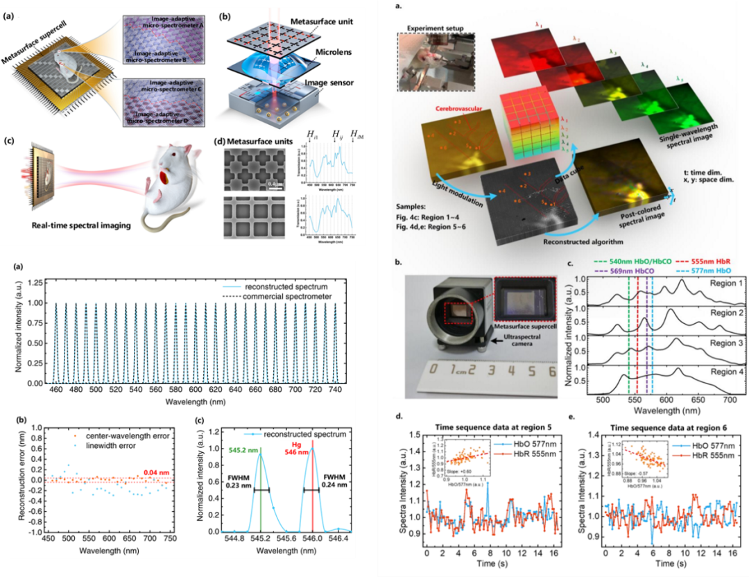 与光科技创始团队在超表面超光谱成像芯片领域取得重要进展(图1)